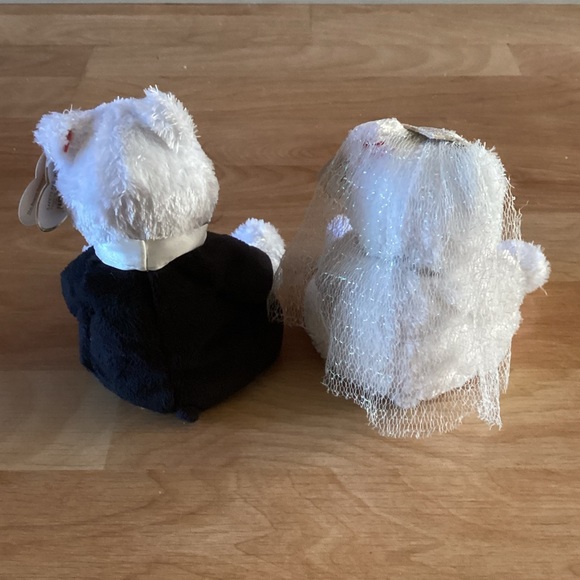 RARE VINTAGE Retired Set of two Ty Beanie Babies Bride and Groom 2002 - Picture 2 of 10